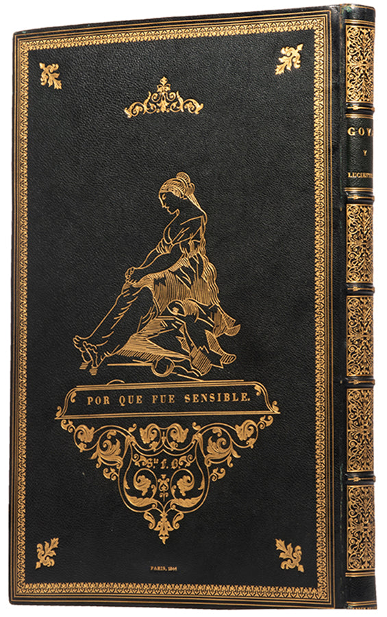 The complete set of eighty etchings with burnished aquatint, drypoint and engraving that make up Los Caprichos by Goya.