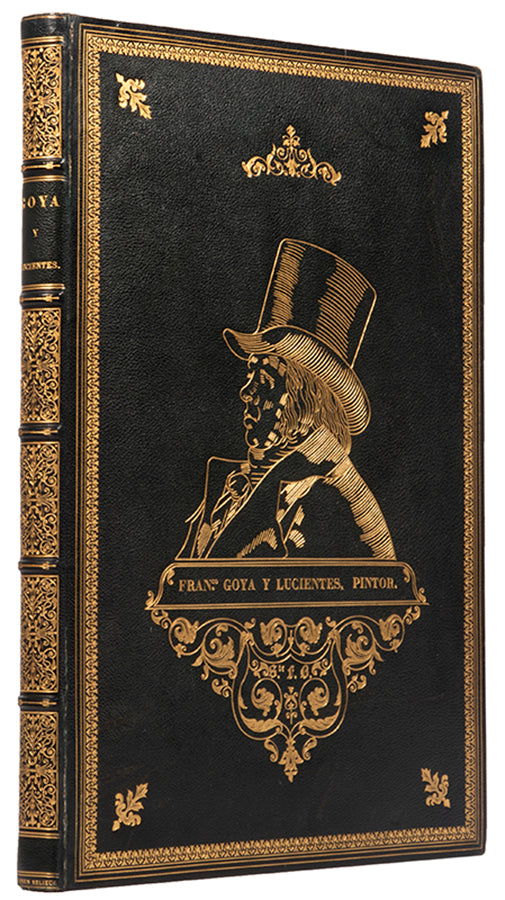 The complete set of eighty etchings with burnished aquatint, drypoint and engraving that make up Los Caprichos by Goya.