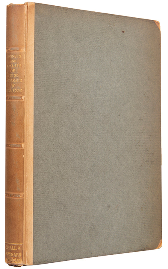 First edition of Sonnets and Ballads of Guido Cavalcanti by Ezra Pound, published in 1912.