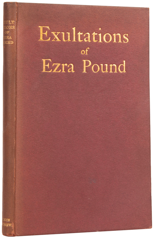 First edition of Exultations by Ezra Pound, published in 1909.