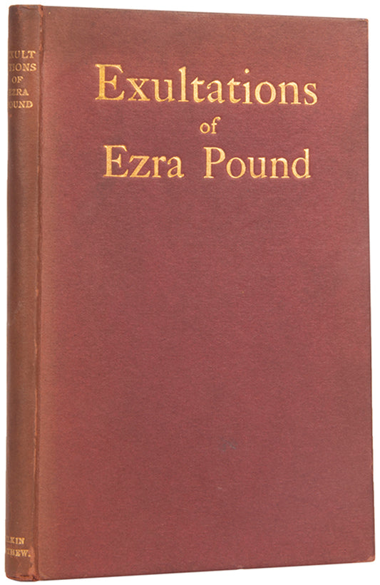 First edition of Exultations by Ezra Pound, published in 1909.