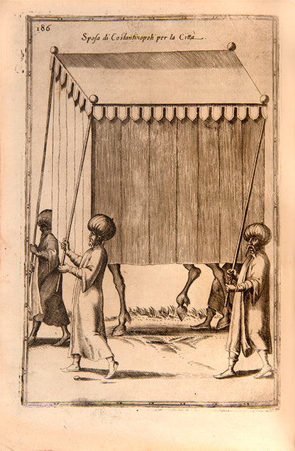 Second, expanded edition in Italian of Nicolas de Nicolay's Le navigationi et viaggi, the finest pictorial introduction to Turkish characters and costume.