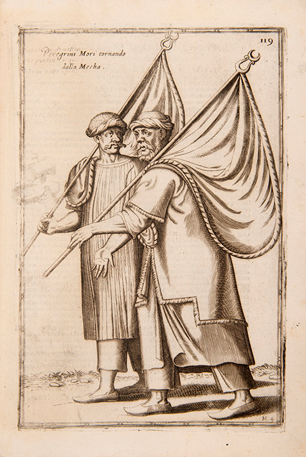 Second, expanded edition in Italian of Nicolas de Nicolay's Le navigationi et viaggi, the finest pictorial introduction to Turkish characters and costume.