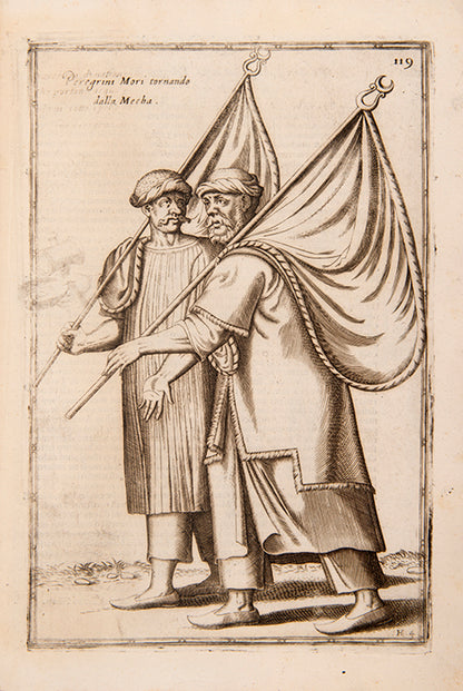 Second, expanded edition in Italian of Nicolas de Nicolay's Le navigationi et viaggi, the finest pictorial introduction to Turkish characters and costume.