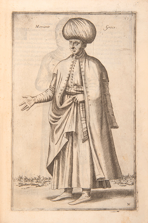 Second, expanded edition in Italian of Nicolas de Nicolay's Le navigationi et viaggi, the finest pictorial introduction to Turkish characters and costume.