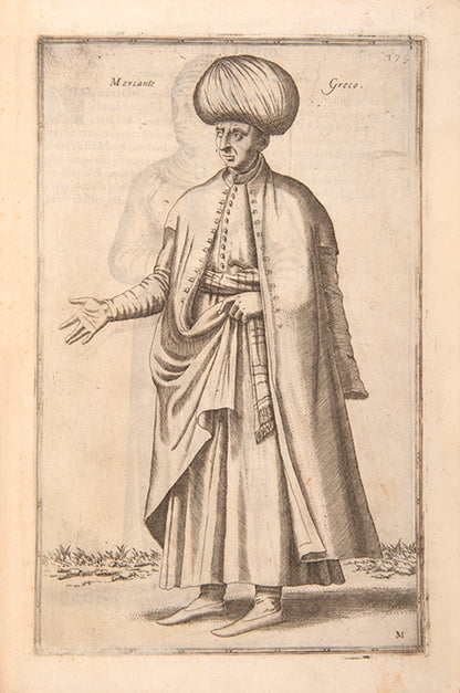 Second, expanded edition in Italian of Nicolas de Nicolay's Le navigationi et viaggi, the finest pictorial introduction to Turkish characters and costume.