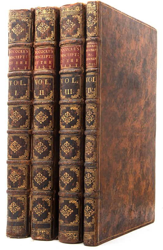 Pococke remained three years in the Easter Mediterranean visiting Egypt, Palestine, Asia Minor and Greece.