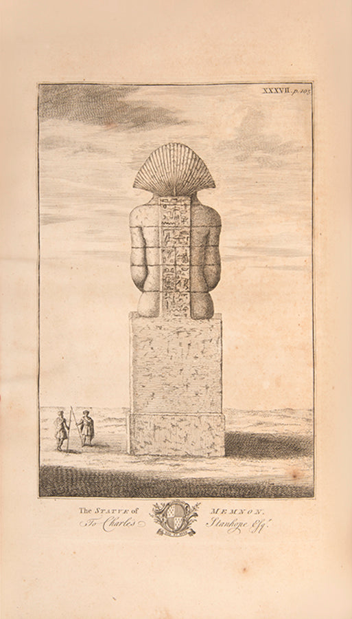 Pococke remained three years in the Easter Mediterranean visiting Egypt, Palestine, Asia Minor and Greece.