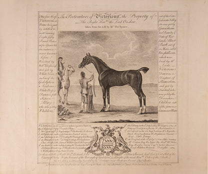 Rare collection of 34 plates of racehorses published by Cheny and Butler.