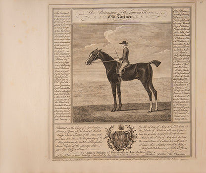 Rare collection of 34 plates of racehorses published by Cheny and Butler.