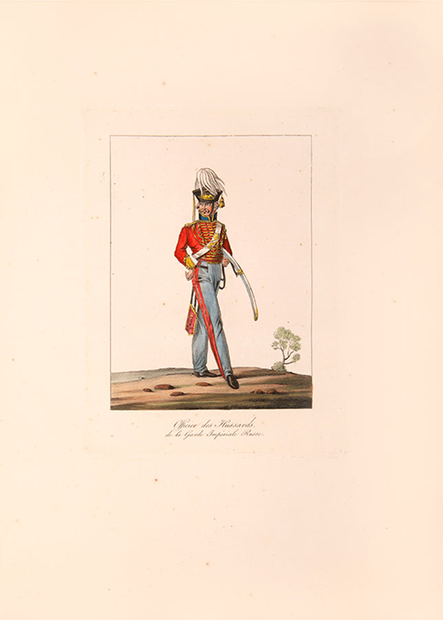 The complete series of attractive military costume plates of British, Russian and Prussian Armies.