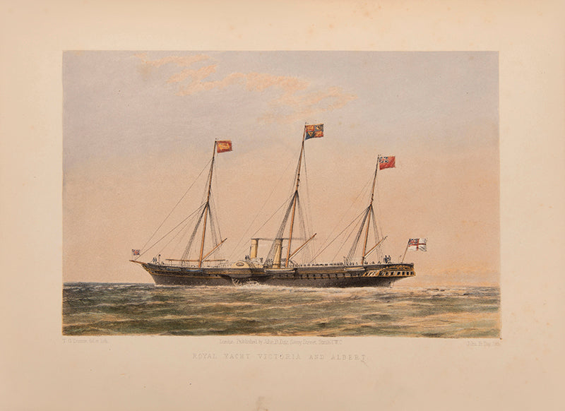 Dutton's scarce and beautiful series of  coloured lithographs of yachting.