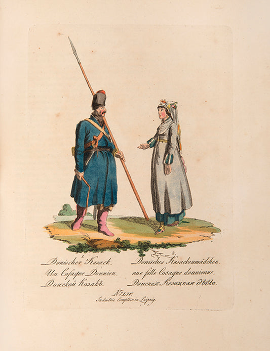 First edition of this illustrated description of peoples governed by the Russian Tsar, Alexander I.