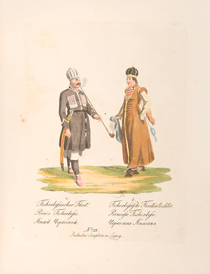 First edition of this illustrated description of peoples governed by the Russian Tsar, Alexander I.