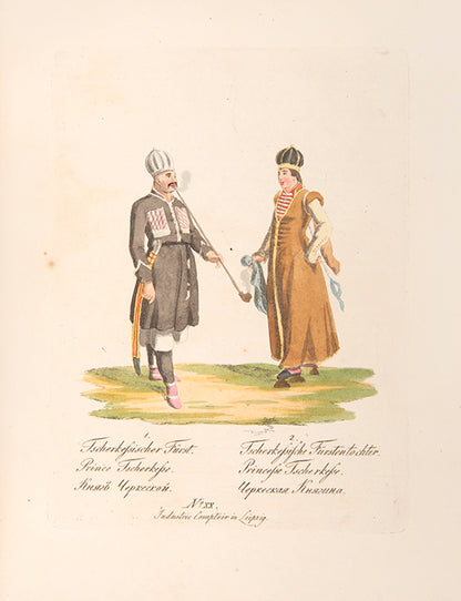 First edition of this illustrated description of peoples governed by the Russian Tsar, Alexander I.