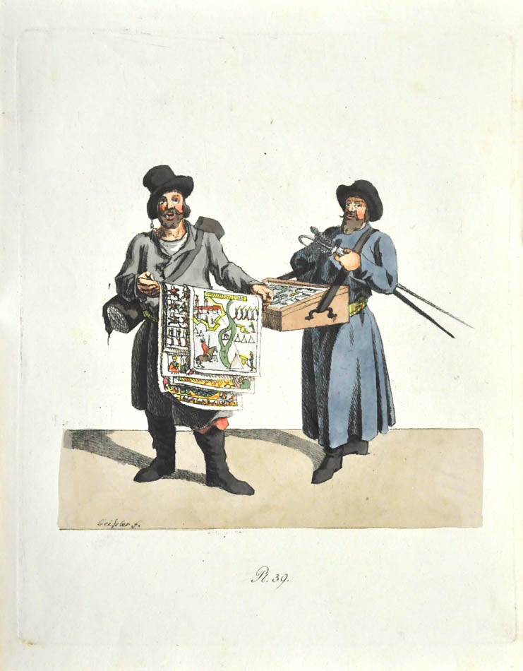 Fine fresch copy of Richter's Sitten, Gebrauche und Kleudung der Russen, an important illustrated work on Russian Habits and costumes