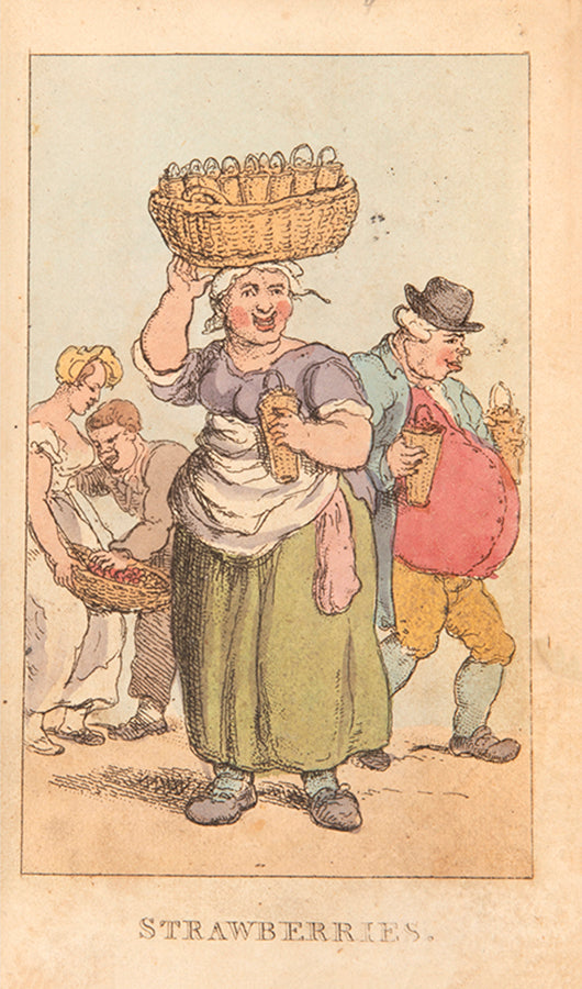 Rowlandson's superb record of the street traders of London now long disappeared