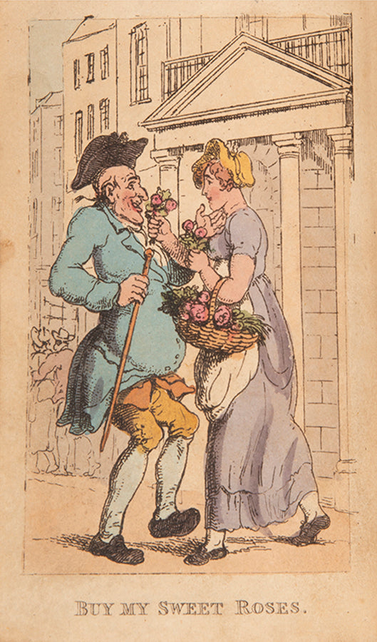 Rowlandson's superb record of the street traders of London now long disappeared