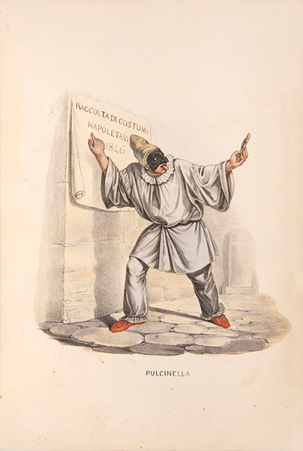 Samaritani's scarce collection of hand coloured lithographs depicting the street sellers of Naples.