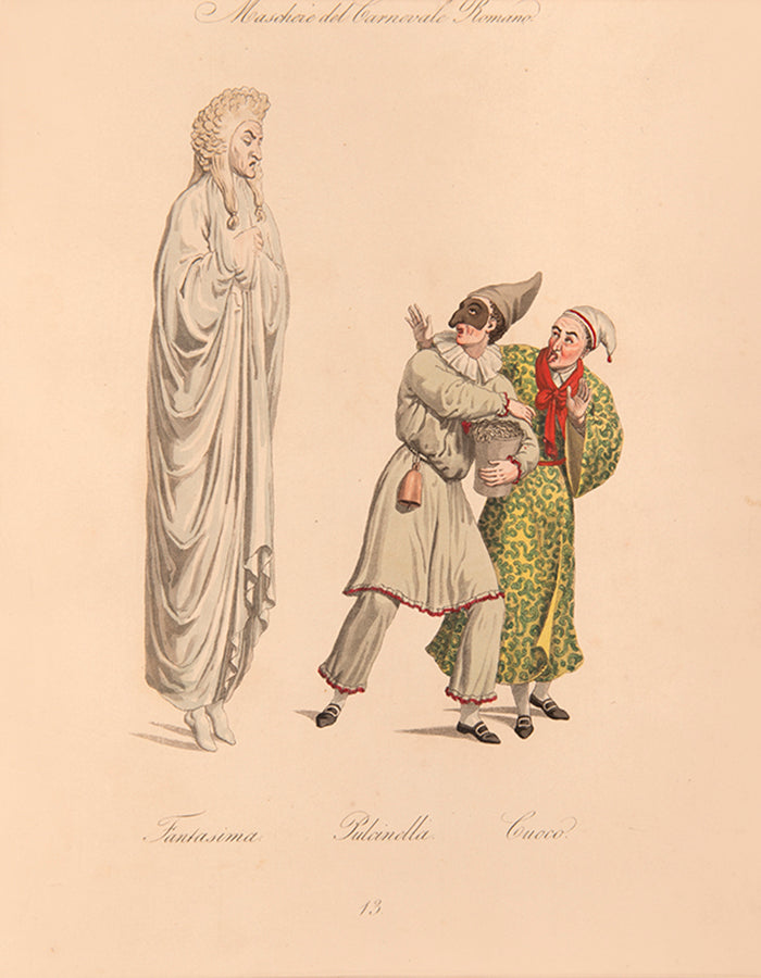 Valentini's delightfully illustrated treatise on  the famous cast of characters from the Commedia dell'Arte