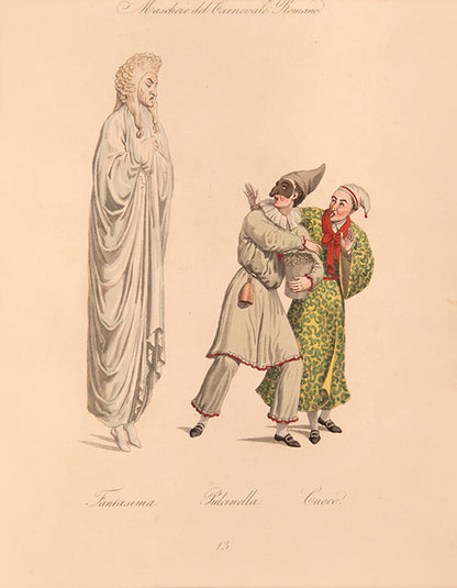 Valentini's delightfully illustrated treatise on  the famous cast of characters from the Commedia dell'Arte