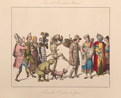 Valentini's delightfully illustrated treatise on  the famous cast of characters from the Commedia dell'Arte