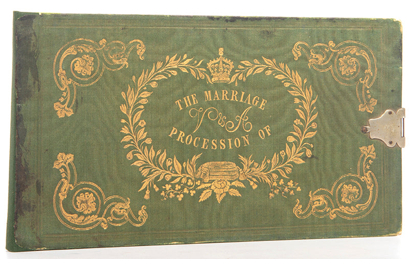 Fine panorama of Queen Victoria's wedding to Prince Albert, resplendent with the pomp and ceremony expected from the British Empire approaching its peak.