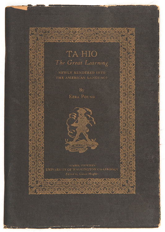 First edition of Ta Hio by Ezra Pound, one of 575 copies.