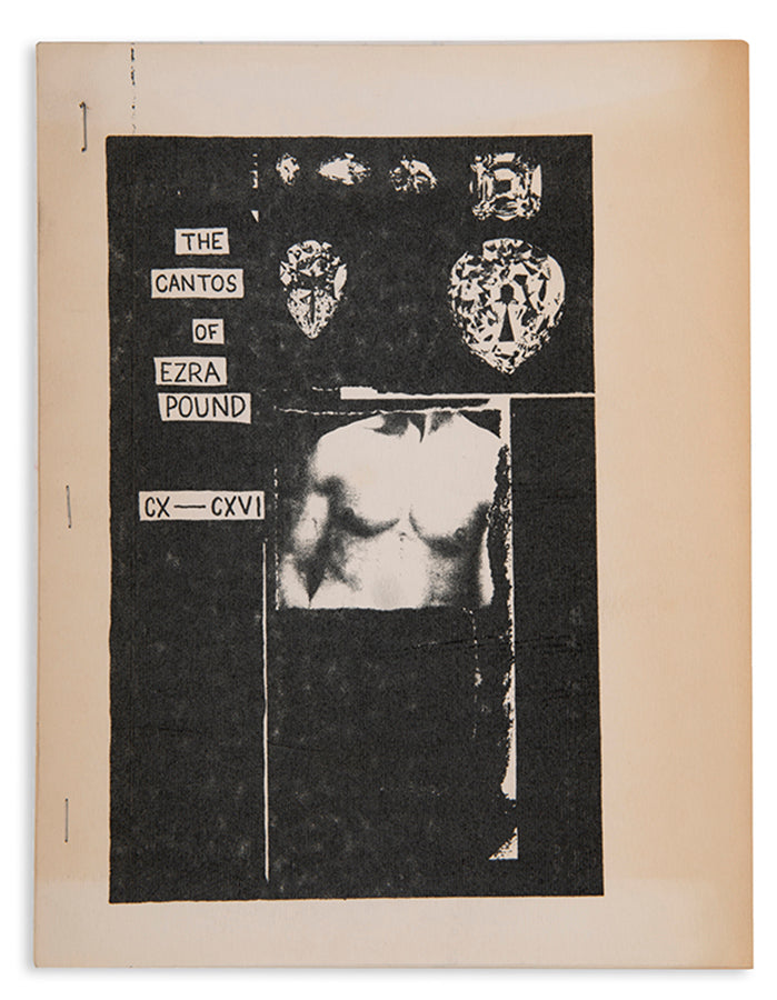 First edition of The Cantos of Ezra Pound CX - CXVI pirated by The Fuck You Press, number 92 of 300 copies.