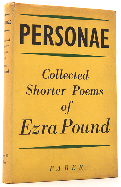 First English edition of Personae by Ezra Pound, printed in 1952.