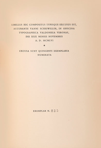 First edition of De Moribus Brachmanorum by Ezra Pound, published in 1956.