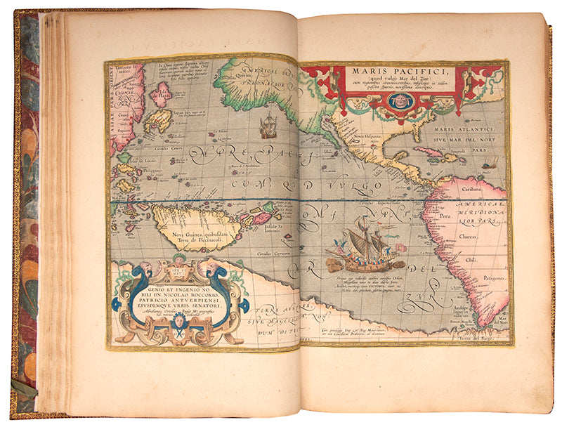 An impressive edition of Abraham Ortelius's large folio atlas the Theatruum Orbis Terarrum, illustrated with 156 plates in contemporary hand-colour.