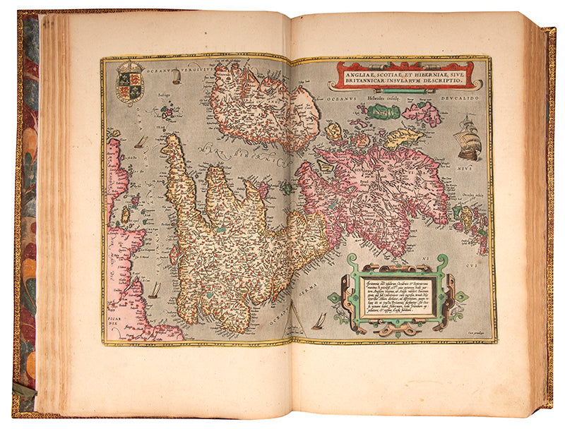 An impressive edition of Abraham Ortelius's large folio atlas the Theatruum Orbis Terarrum, illustrated with 156 plates in contemporary hand-colour.