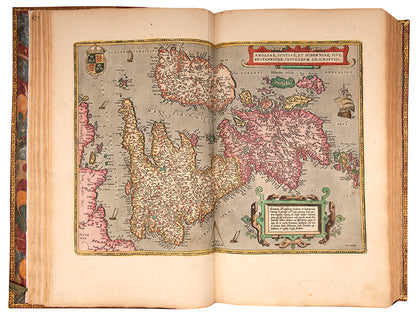 An impressive edition of Abraham Ortelius's large folio atlas the Theatruum Orbis Terarrum, illustrated with 156 plates in contemporary hand-colour.