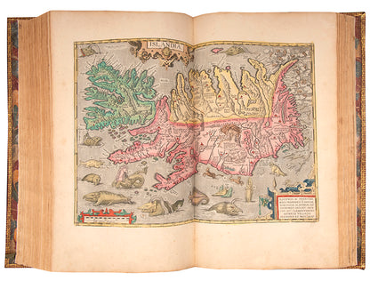An impressive edition of Abraham Ortelius's large folio atlas the Theatruum Orbis Terarrum, illustrated with 156 plates in contemporary hand-colour.