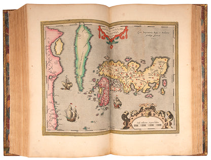 An impressive edition of Abraham Ortelius's large folio atlas the Theatruum Orbis Terarrum, illustrated with 156 plates in contemporary hand-colour.