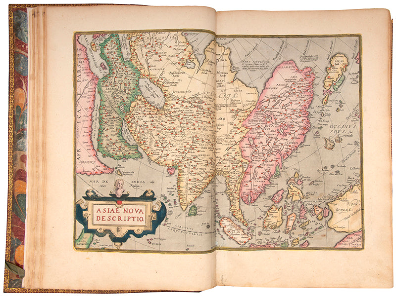 An impressive edition of Abraham Ortelius's large folio atlas the Theatruum Orbis Terarrum, illustrated with 156 plates in contemporary hand-colour.