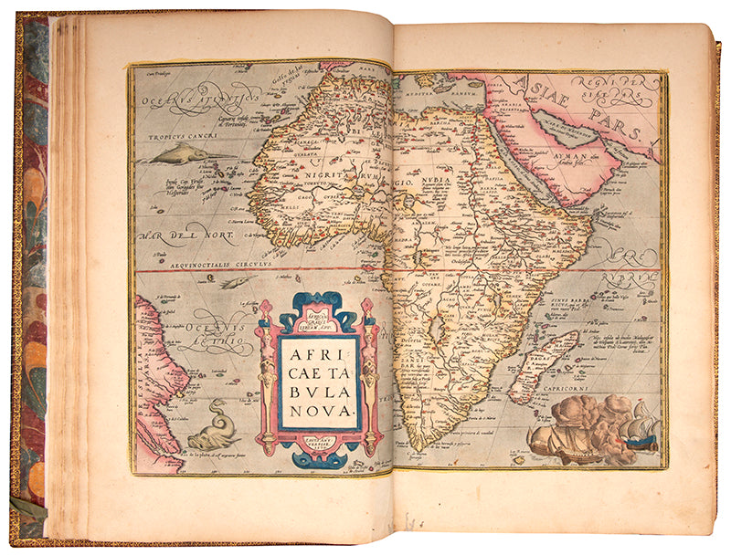 An impressive edition of Abraham Ortelius's large folio atlas the Theatruum Orbis Terarrum, illustrated with 156 plates in contemporary hand-colour.
