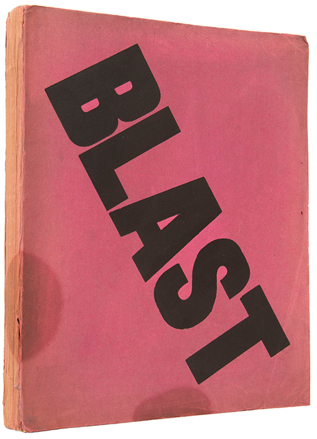 Wyndham Lewis' Blast, together with Blast War Issue, one of the greatest periodicals of the 20th century.