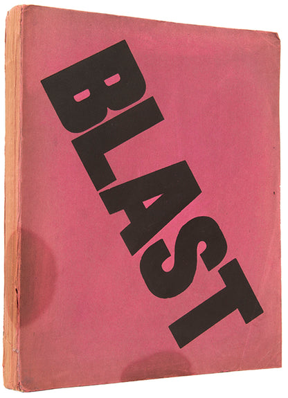 Wyndham Lewis' Blast, together with Blast War Issue, one of the greatest periodicals of the 20th century.