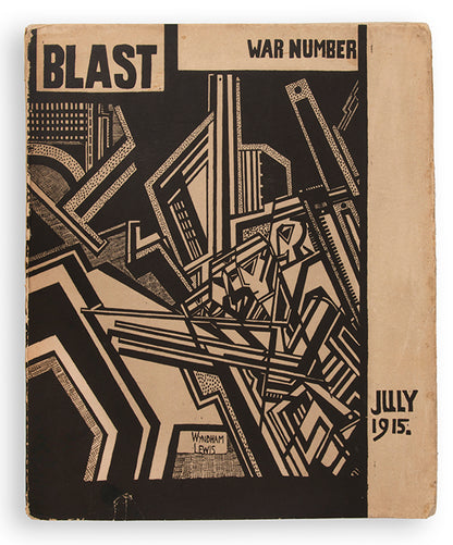 Wyndham Lewis' Blast, together with Blast War Issue, one of the greatest periodicals of the 20th century.