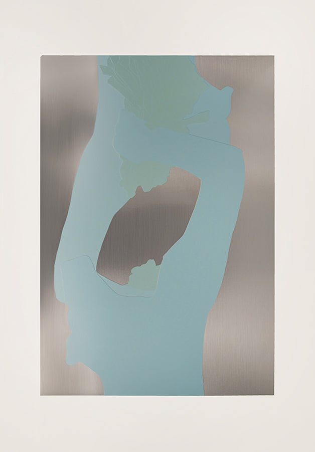 Gary Hume, One Plate from The Sister Troop Portfolio, 2009, screenprint with collage on aluminium card, signed by the artist, from the edition of 60