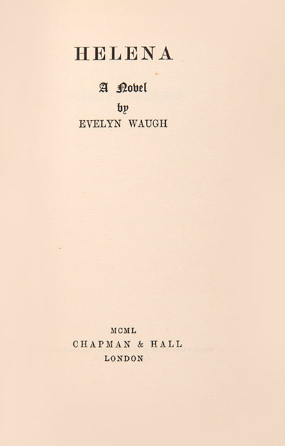 First edition of Helena by Evelyn Waugh, with the original dustjacket and wraparound band.