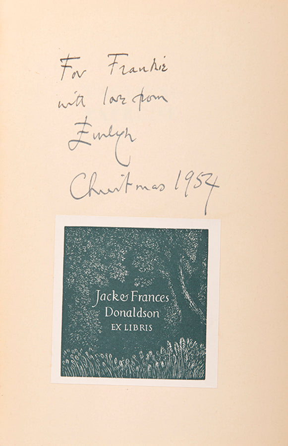 First edition of Tactical Exercise by Evelyn Waugh, inscribed by the author.