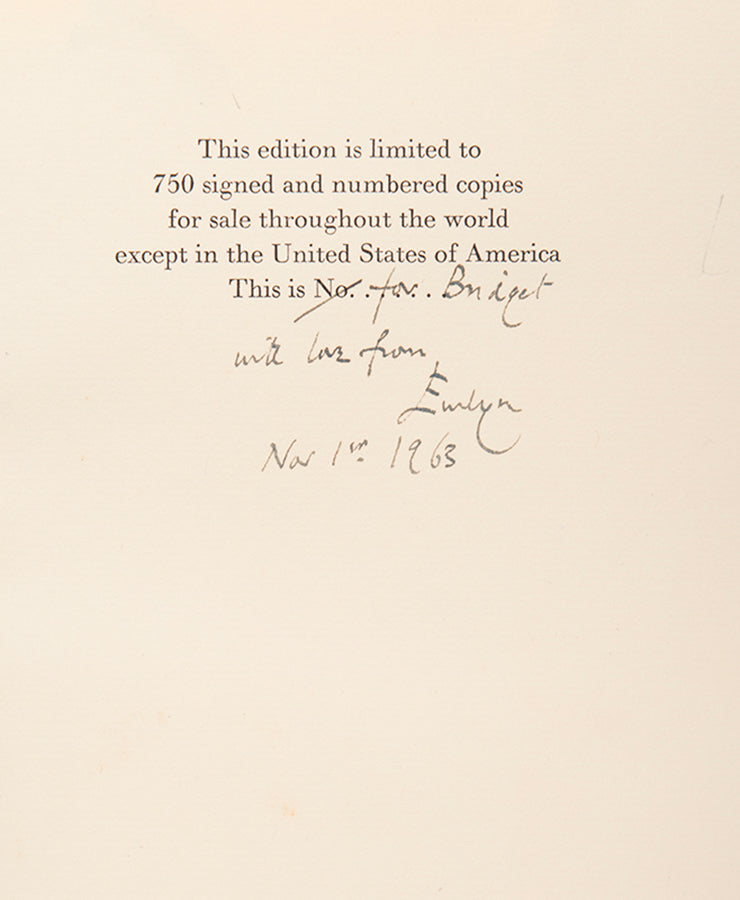 First edition of Basil Seal Rides Again by Evelyn Waugh, inscribed by the author.