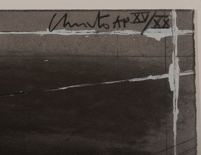 Christo and Jeanne Claude, Wrapped Armchair Project, 1990, lithograph and screenprint with collage, signed by the artists, artist proof from the edition of XX