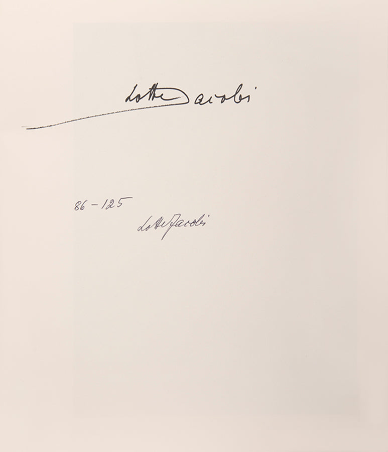 The deluxe issue of Kelly Wise's Lotte Jacobi monograph, with the often missing original photograph of Albert Einstein.