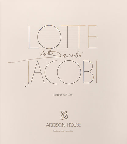 The deluxe issue of Kelly Wise's Lotte Jacobi monograph, with the often missing original photograph of Albert Einstein.