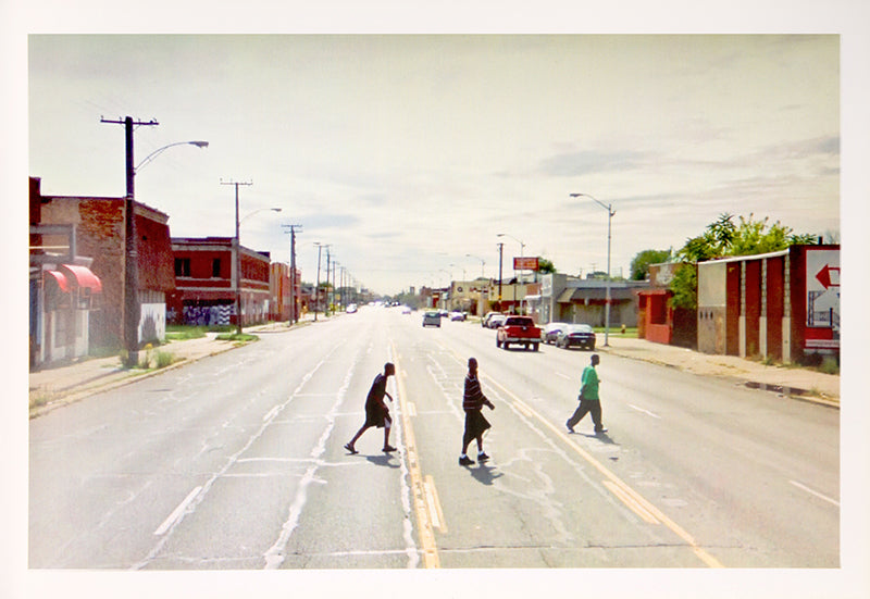 A New American Picture consists of Doug Rickard's photographs of a computer screen showing various economically ravaged locations in the United States covered by Google Street View.