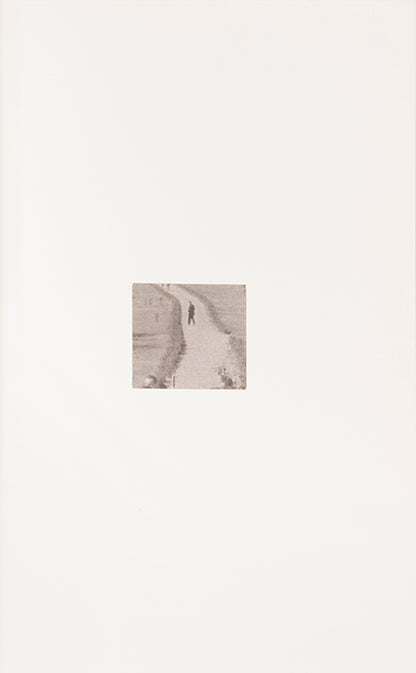 John Stezaker makes subtle photo collages. In The 3rd Person Archive, he cut up photographs from topographical publications of the 1920s and 30s, isolating distant figures individually, in pairs, or in small groups.